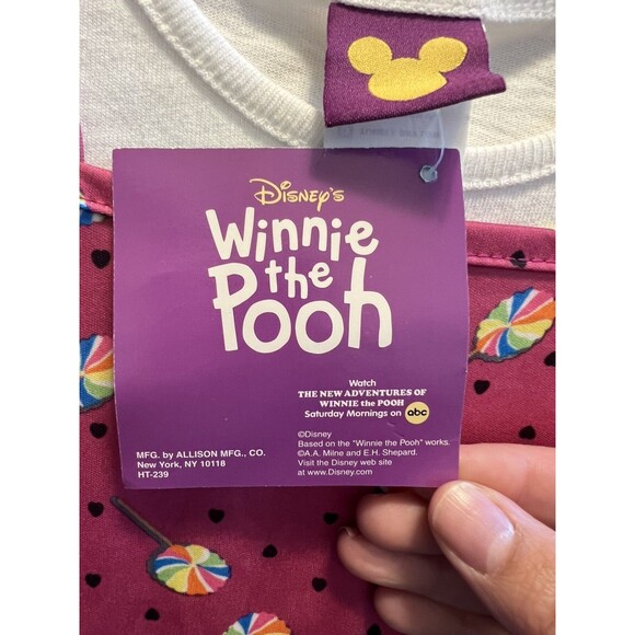 Vintage Winnie The Pooh Spring/Summer Knit Dress Size 12 Months NWT - Picture 7 of 14